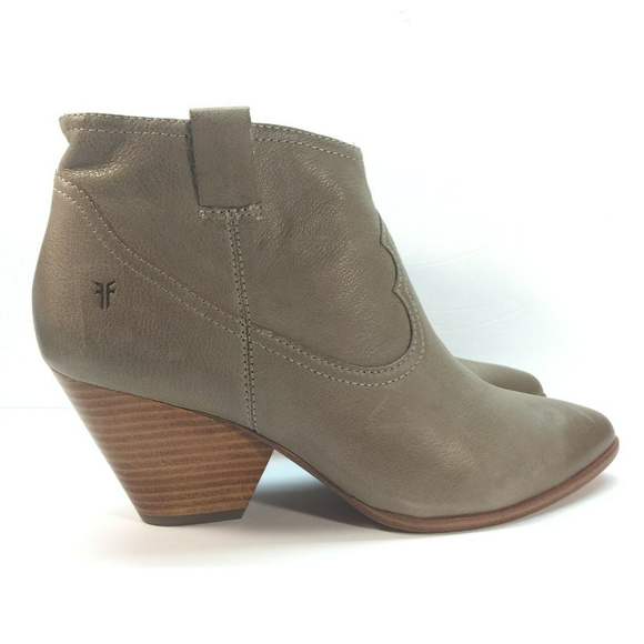 FRYE Women's Reina Leather Ankle Booties Size‎ 10 m - Picture 3 of 8